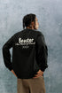 Printed Cotton Hoodie-Black